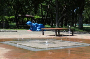 前田公園の水遊び