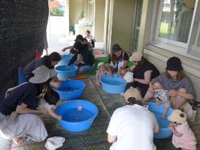 水遊びの様子